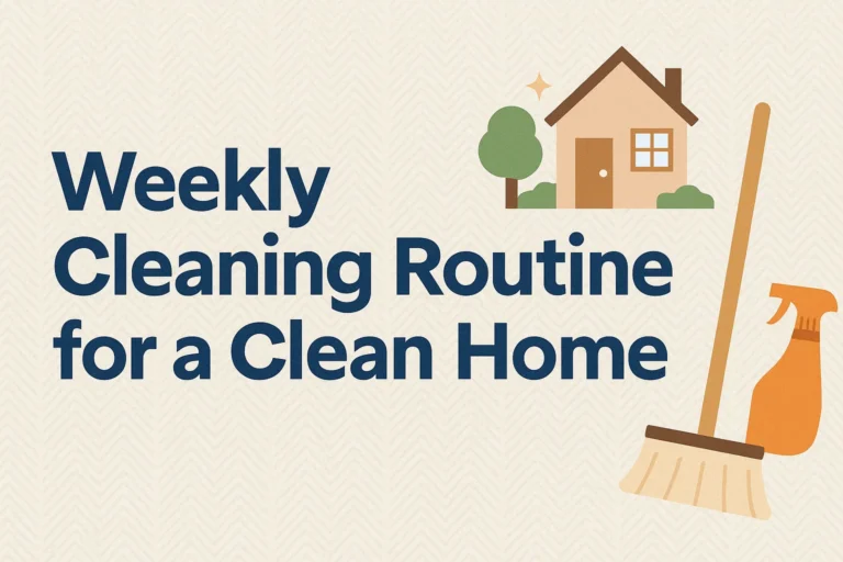 Weekly Cleaning Schedule for a Spotless Home A Simple Routine for Busy Lives