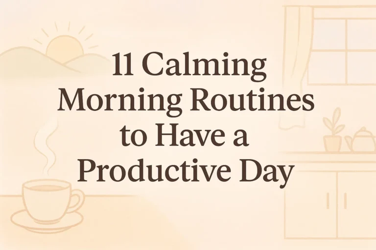 11 Calming Morning Routines for a Productive Day Your Ultimate Productivity Planner Guide