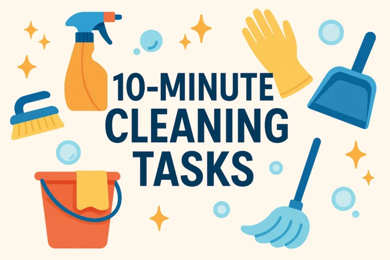 10-Minute Cleaning Tasks Your Ultimate Cleaning Schedule for Quick Home Refreshes