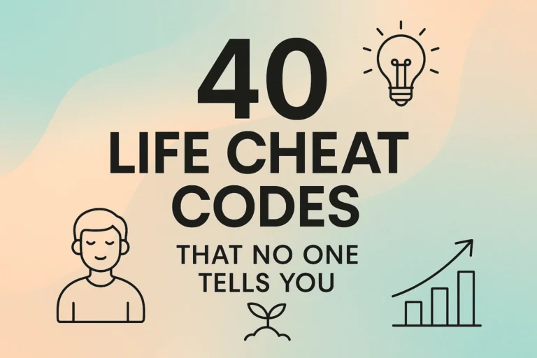 40 Life Cheat Codes Unlock Psychology Skills for Personal Growth  Motivation