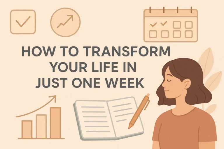 Transform Your Life in Just One Week 100 Organized Tips for Personal Growth and Productivity