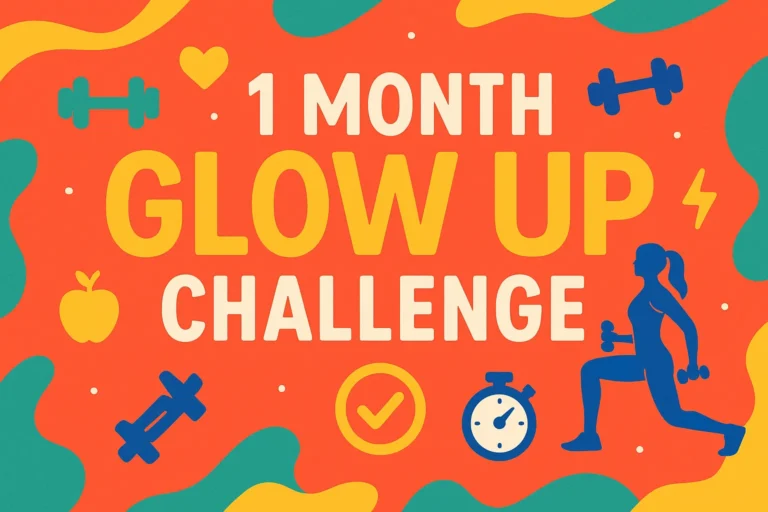 1 Month Glow Up Challenge Easy Workouts to Do at Home for Fitness and Wellness