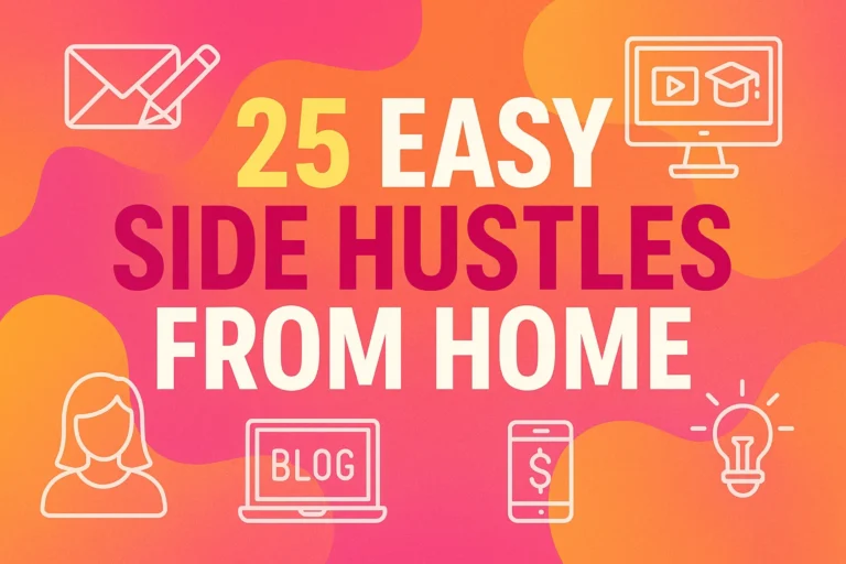 25 Easy Online Side Hustles to Start from Home Today for Extra Income