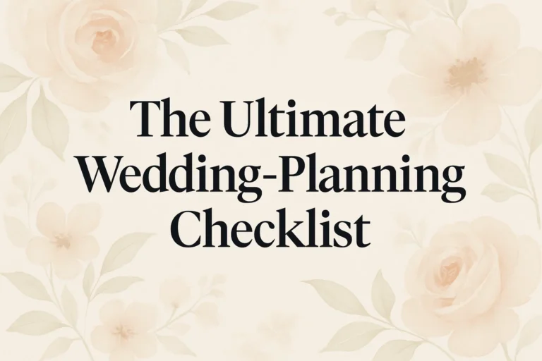 Ultimate Wedding Planning Checklist Printable Planner for Budget  Guest List