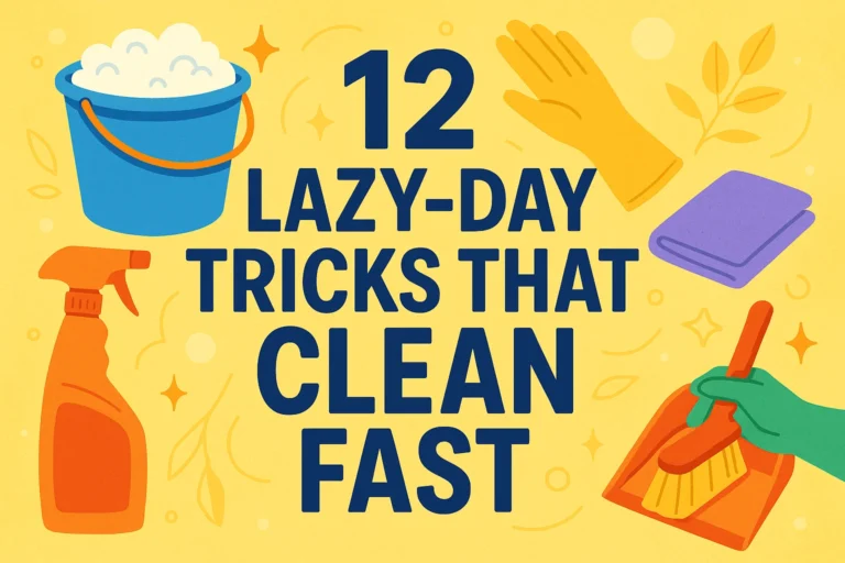 12 Lazy-Day Tricks Easy Cleaning Schedule for Busy Working Moms