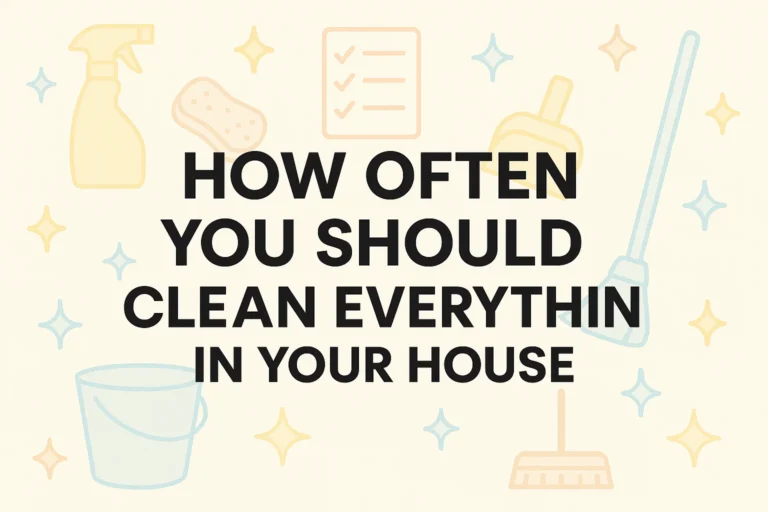 Ultimate Cleaning Schedule for Working Moms How Often to Clean Everything in Your Home