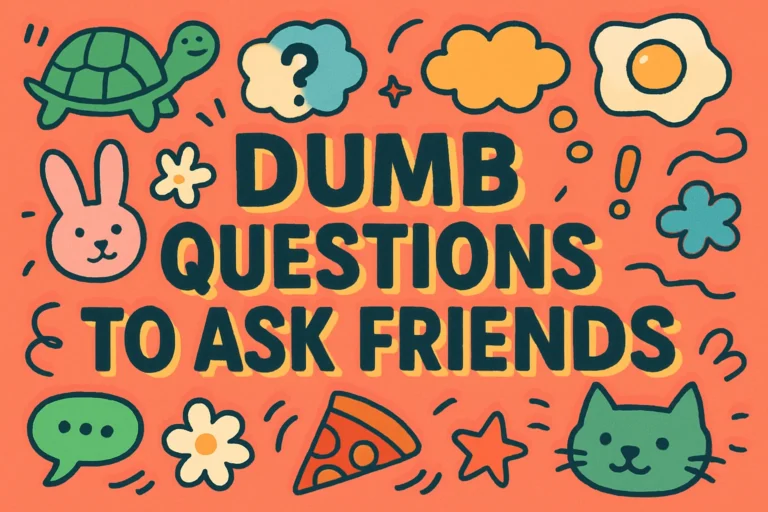 Fun Questions to Ask Friends 25 Dumb Yet Hilarious Ideas for Laughs and Giggles