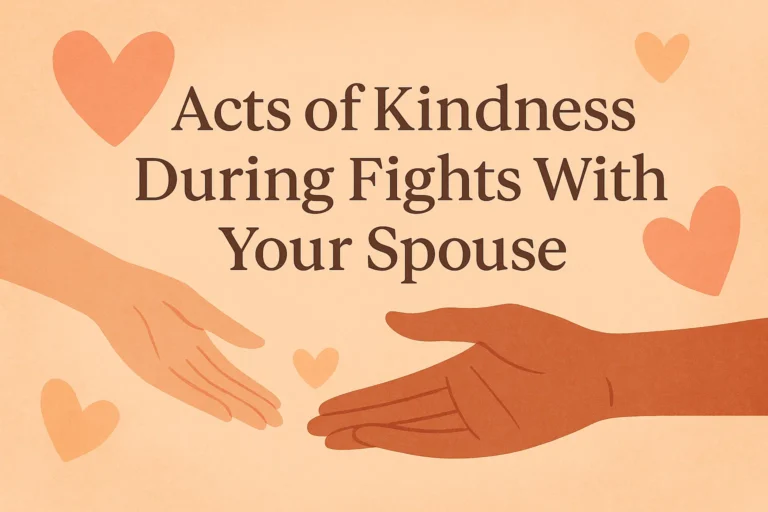 Acts of Kindness During Fights Strengthening Married Life Through Compassionate Connections