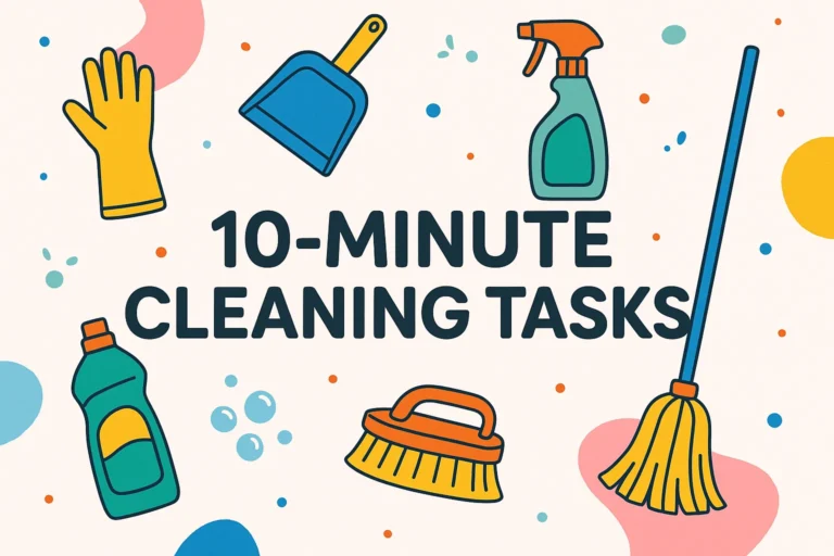 10-Minute Cleaning Tasks Quick Cleaning Schedule Hacks for a Spotless Home