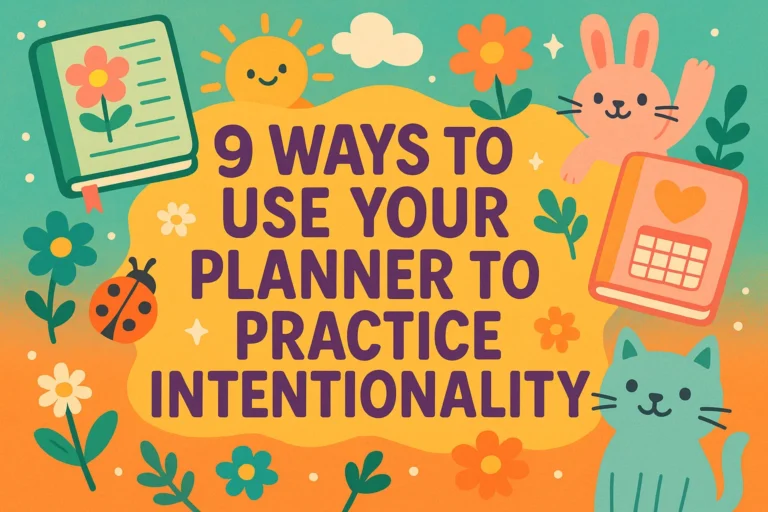 9 Planner Inspiration Ideas for Practicing Intentionality Daily