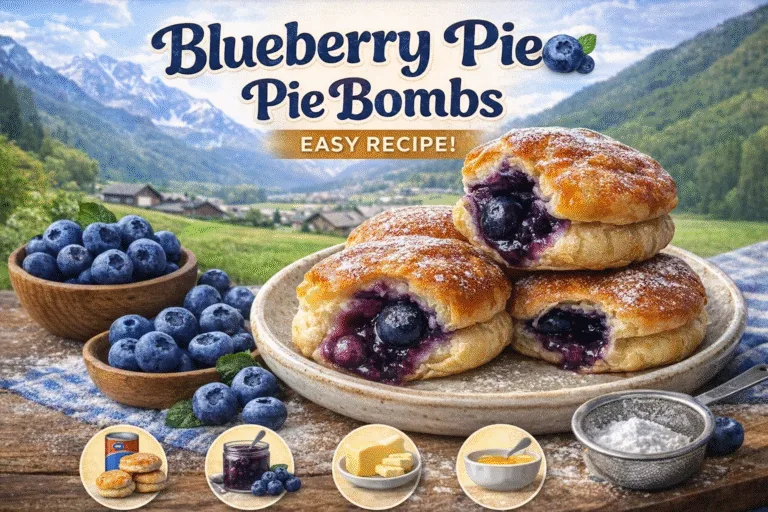 Easy 5-Ingredient Blueberry Pie Bombs  Quick Dessert Recipe