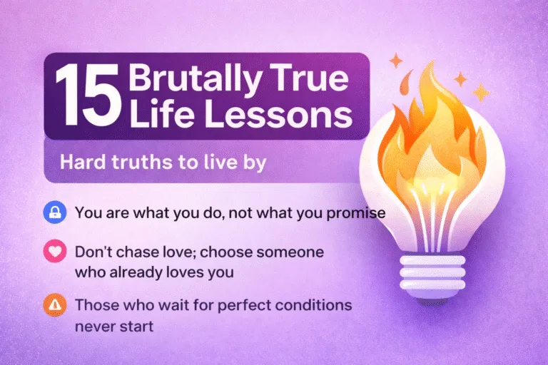 15 Brutally True Life Lessons for Personal Growth and Mental Clarity  Wisdom Quotes