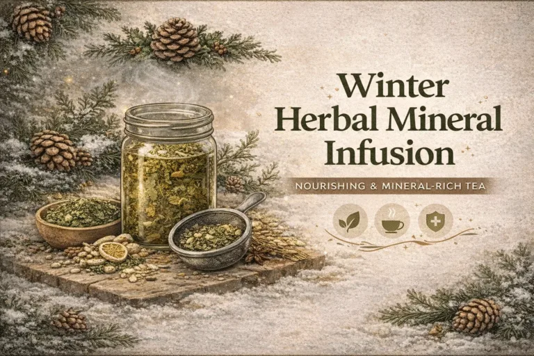 Daily Winter Mineral Infusion Recipe Nettle  Oat Straw Herbal Tea for Winter Wellness