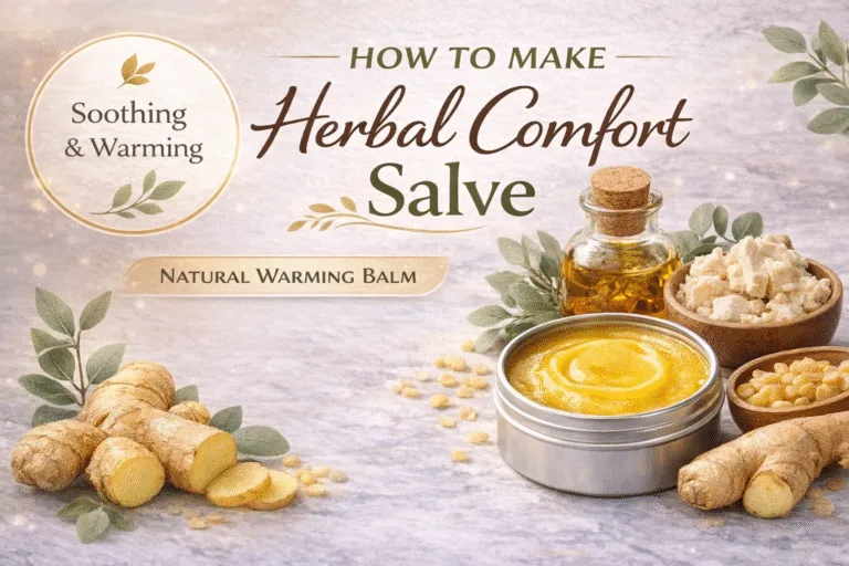 DIY Warming Ginger Herbal Salve Recipe for Muscle Comfort  Massage