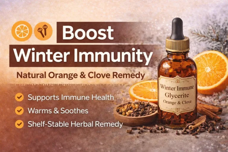 Winter Immune Boost Orange  Clove Glycerite Recipe  Natural Wellness  Digestion Support