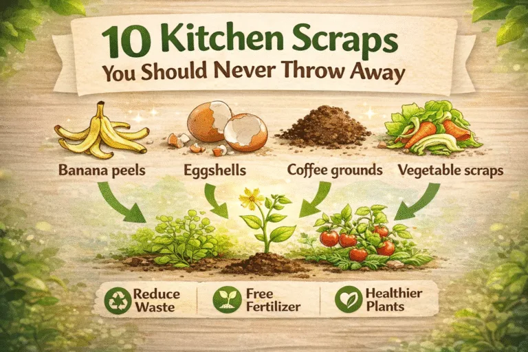 10 Best Kitchen Scraps for Your Garden DIY Natural Fertilizer  Organic Gardening Tips