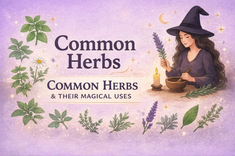 Top 8 Common Herbs and Their Magical Uses  Green Witchcraft Guide for Manifestation and Luck