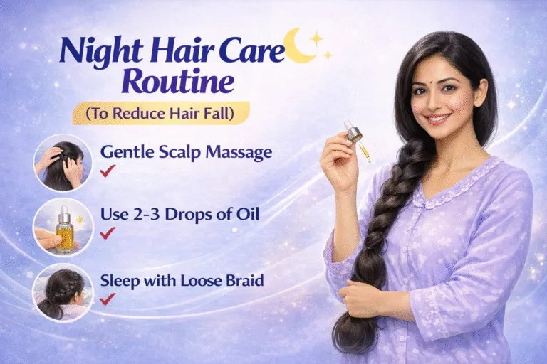 Stop Hair Fall 4-Step Night Hair Care Routine for Stronger Roots  Growth