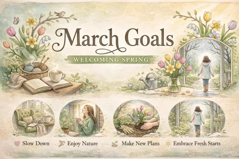 March Reset Aesthetic  Cozy Spring Goals  Gentle Habits to Start This Month