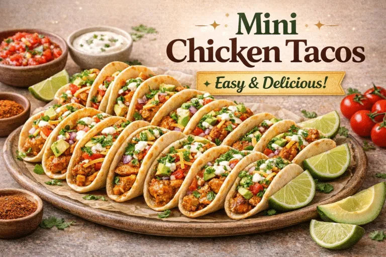Mini Chicken Tacos Recipe  Easy Iftar Special  Healthy Ramadan Snack Ideas