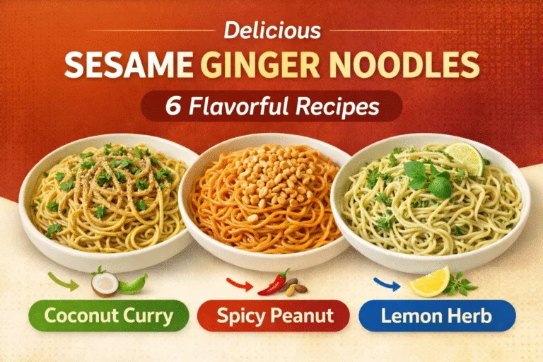 6 Easy Sesame Ginger Noodles Recipes  Quick 15-Minute Dinner  Meal Prep Ideas