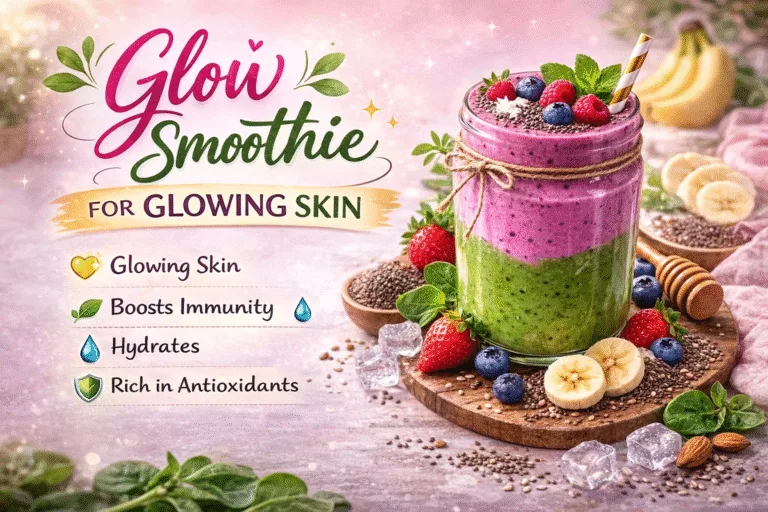 Glow Smoothie Recipe Healthy Detox Drink for Glowing Skin