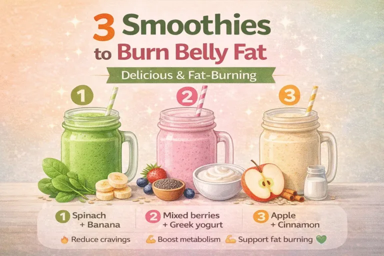 3 Batidos Naturales para Quemar Grasa Abdominal y Bajar de Peso Rápido