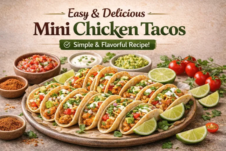 Easy Mini Chicken Tacos Recipe Perfect Iftar Appetizer or Delicious Ramadan Snack