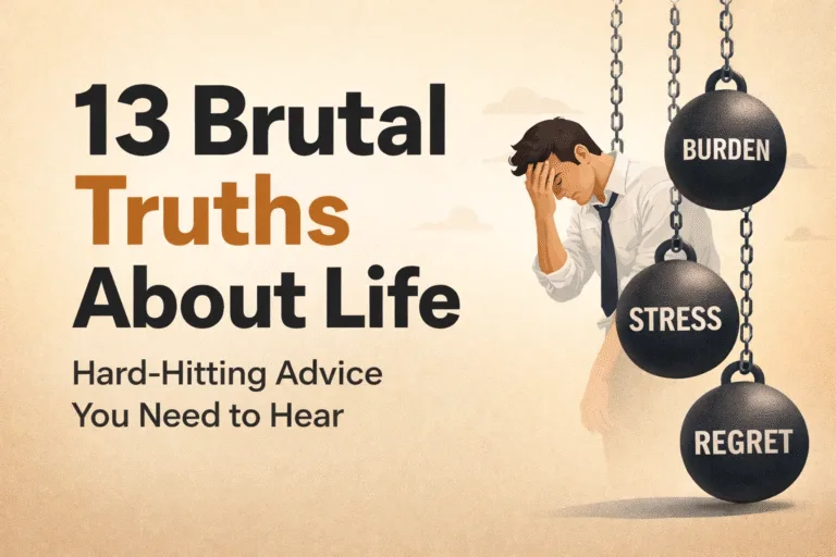 13 Brutal Life Lessons for Mental Clarity  Personal Growth Mindset Habits for a Better You