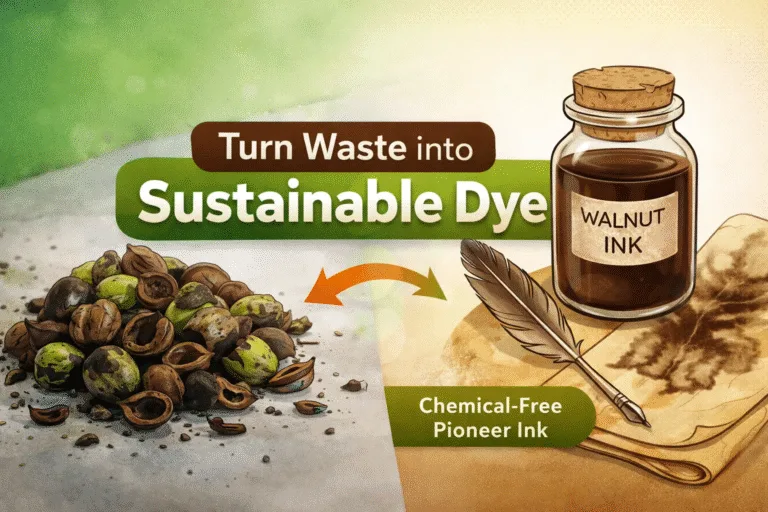 DIY Walnut Ink Tutorial How to Make Permanent Natural Dye from Nut Husks