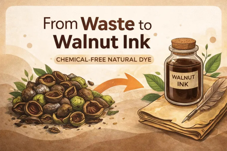 DIY Walnut Ink Tutorial How to Make Natural Dye from Discarded Nut Husks