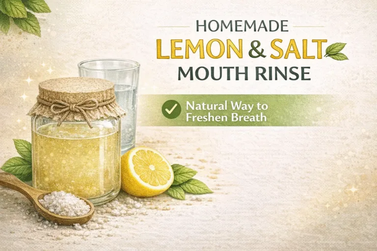DIY Lemon  Salt Gum Tonic Recipe for Healthy Gums and Fresh Breath