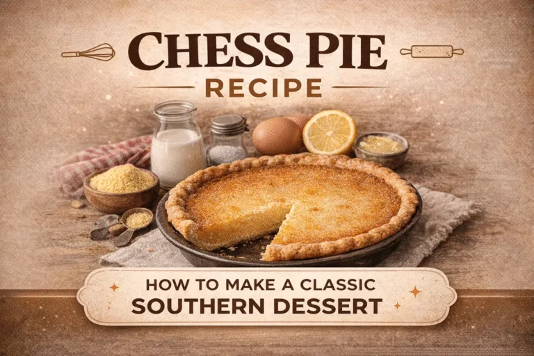 Old-Fashioned Southern Chess Pie Recipe  Easy Homemade Classic Custard Pie