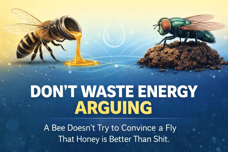 Stop Arguing and Protect Your Energy The Bee vs Fly Mindset for Personal Growth