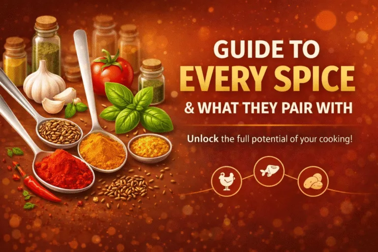 Essential Spice Pairing Guide Flavor Combinations  Cooking Tips Infographic