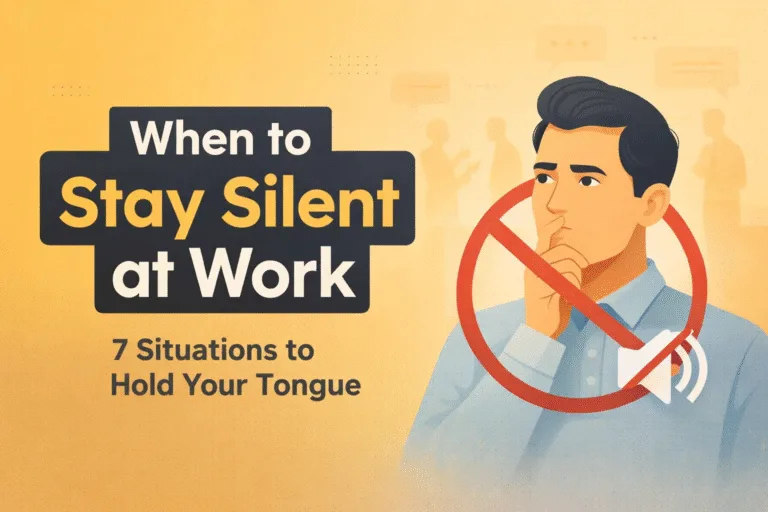7 Times to Stay Silent at Work Essential Workplace Etiquette and Communication Tips