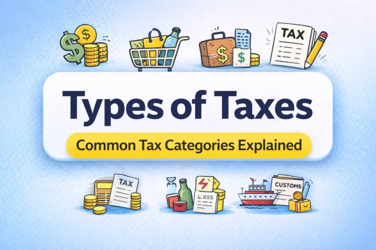 6 Common Types of Taxes Explained Simple Guide to Income, GST, Property  Excise Tax