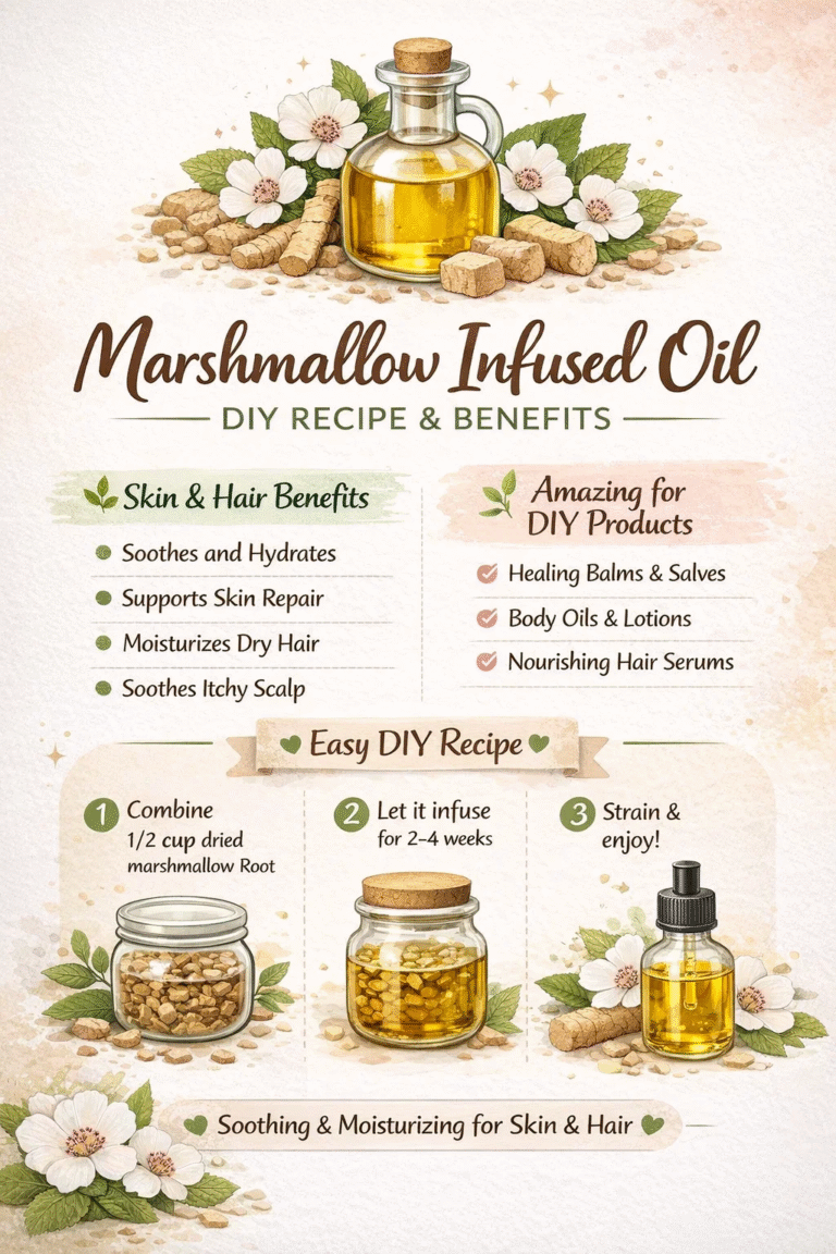 DIY Marshmallow Root Infused Oil Recipe for Soothing Skin  Hair Care