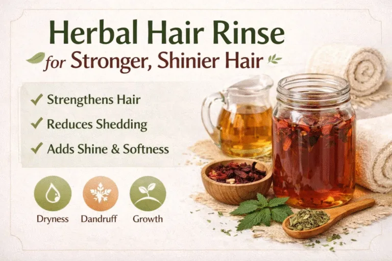 DIY Herbal Hair Rinse Recipe for Growth, Strength  Shine  Natural Hair Care Guide
