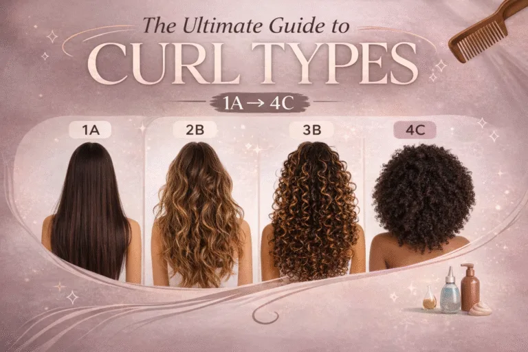 Hair Curl Types Guide 1A4C  Ultimate Hair Texture  Pattern Chart