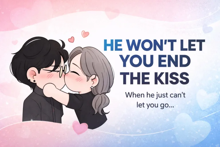 Cute Anime Couple Kissing Chibi Drawing  Romantic POV Art Illustration