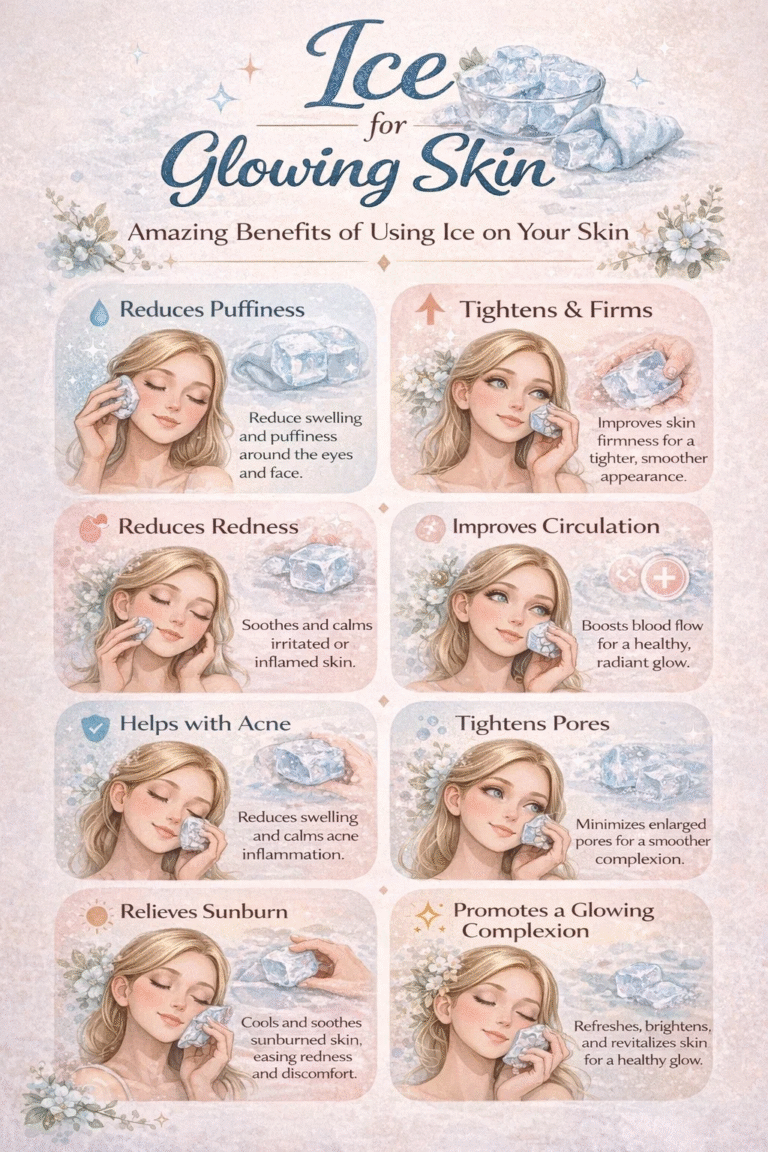 8 Amazing Ice Facial Benefits for Glowing Skin  Skincare Tips for Pores  Acne