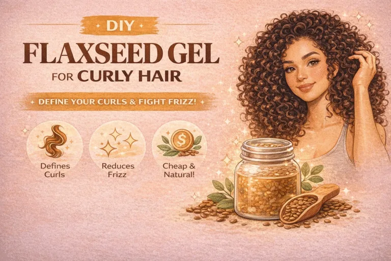DIY Flaxseed Gel Mask for Curly Hair Define Curls  Reduce Frizz Naturally
