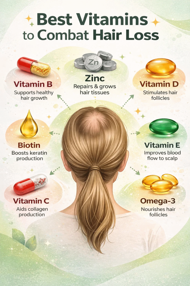 Best Vitamins for Hair Loss Regrow  Strengthen Your Hair naturally