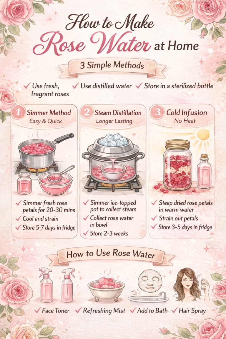 How to Make Rose Water at Home 3 Easy DIY Methods for Natural Skincare