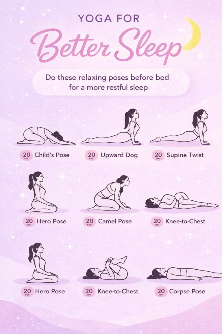 9 Relaxing Yoga Poses for Better Sleep  Nighttime Stretching Routine  Deep Sleep Tips