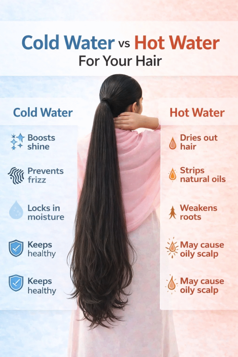 Cold Water vs Hot Water for Hair Benefits for Shine, Frizz and Growth SEO Guide
