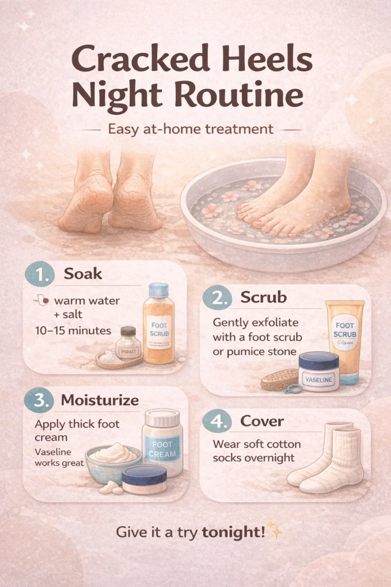 Effective At-Home Cracked Heels Night Routine for Soft Feet