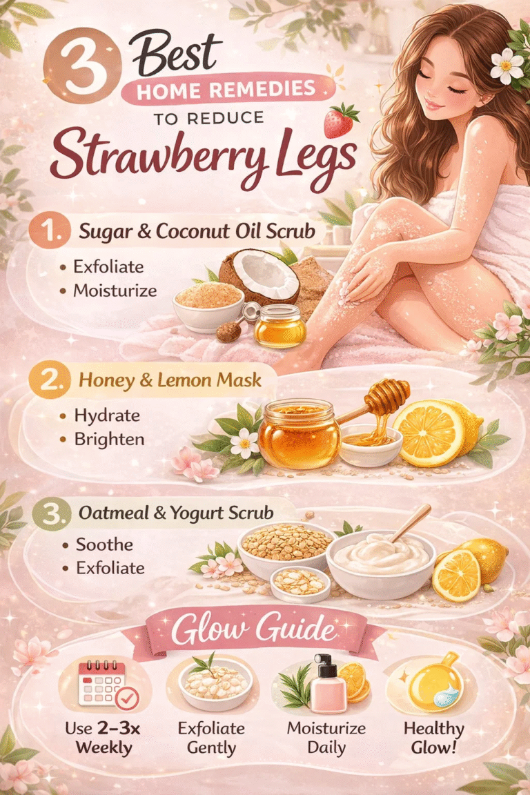How to Get Rid of Strawberry Legs 3 Natural Home Remedies  Glowing Skin Tips