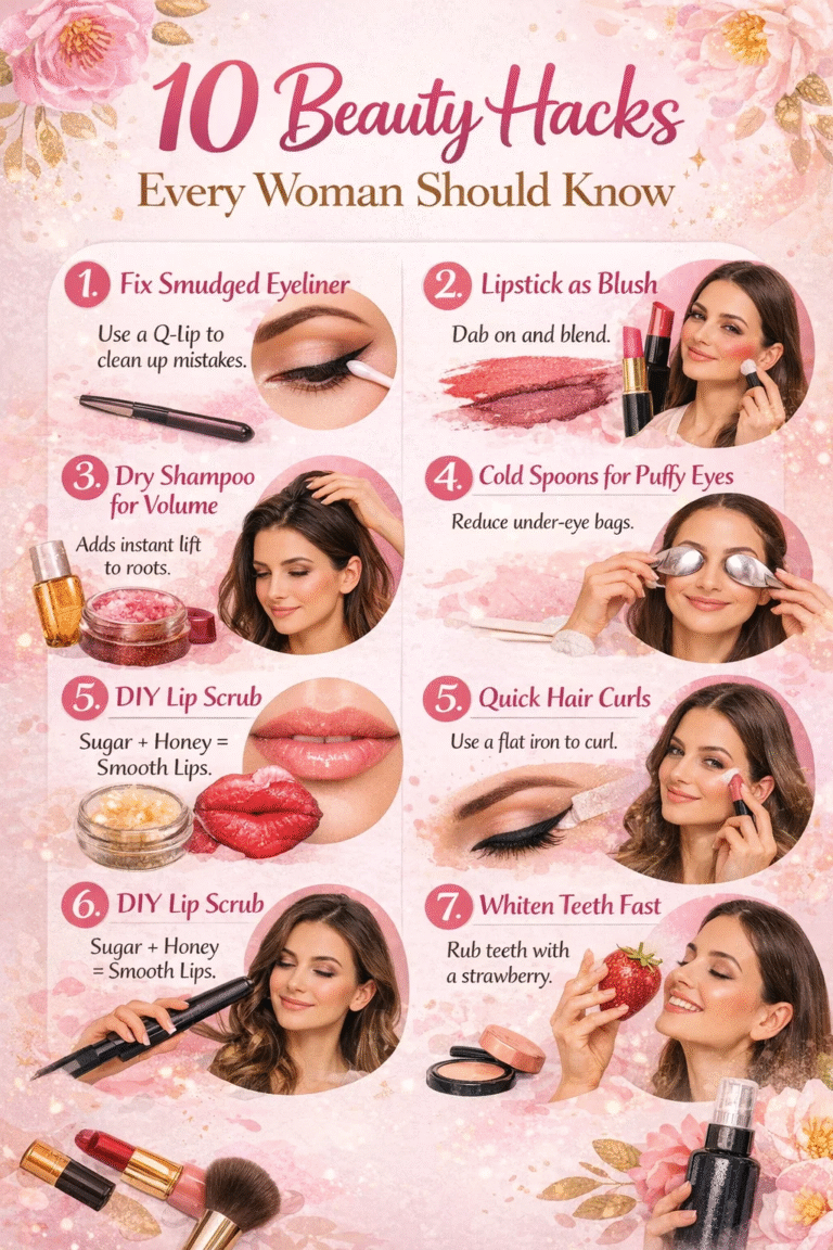 10 Easy DIY Beauty Hacks  Makeup Tips for Busy Women Fast Results